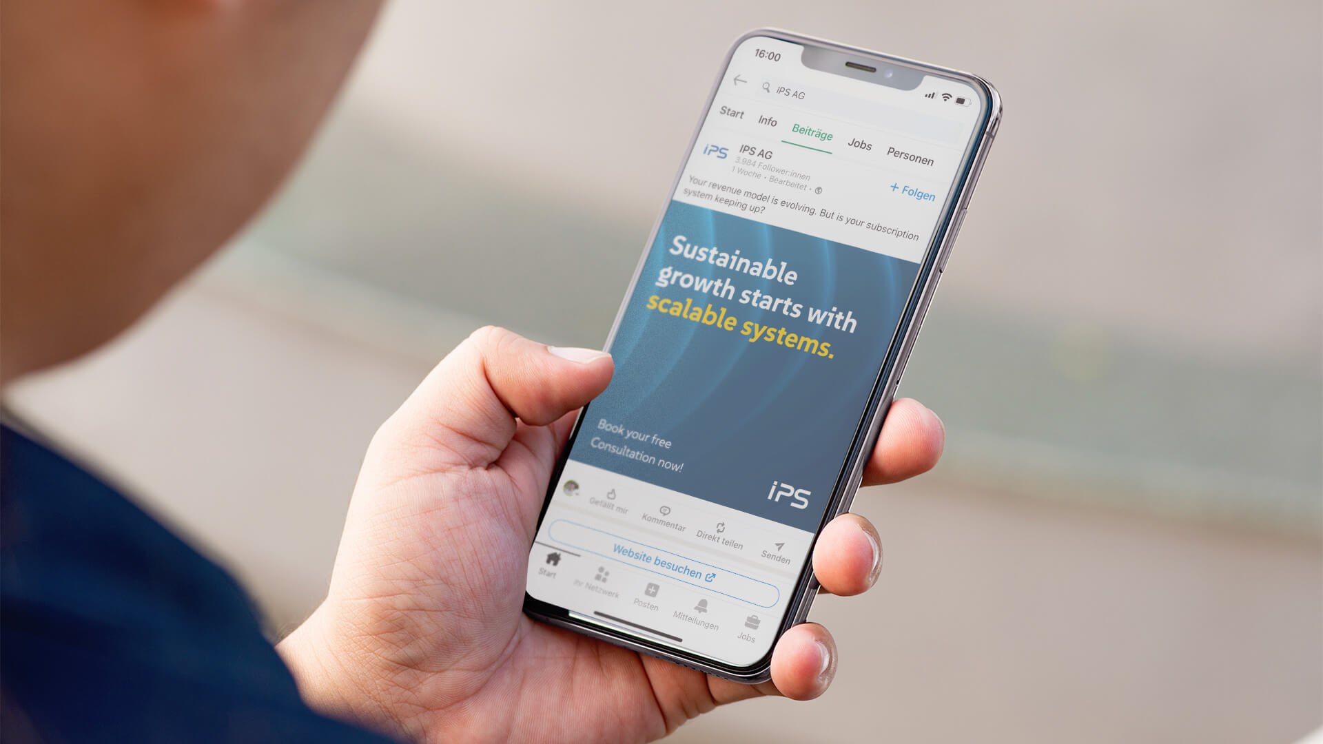 Social-Media-Marketing für die IPS AG